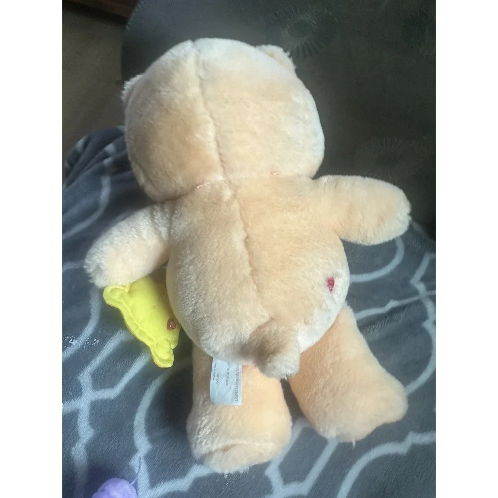 Vintage 2002 Care Bear FRIEND Peachy Orange Color Sunflowers